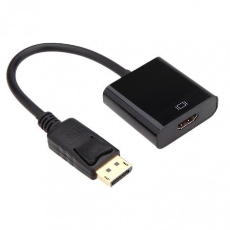 Adaptateur Câble 1080p DP DisplayPort Mâle vers HDMI Femelle Convertisseur