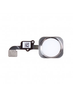 Bouton home blanc-argent + nappe - iPhone 6S Plus