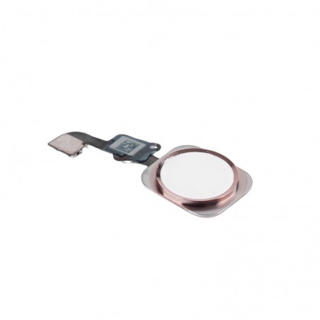 Bouton home blanc-rose + nappe - iPhone 6S Plus