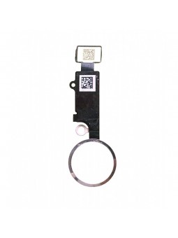 Bouton Home fonctionnel (non factice) avec Nappe Flex Compatible avec iPhone 7 Plus Blanc/Argent Home Button de Rechange