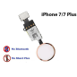 Bouton home fonctionnel (non factice) blanc-rose compatible iPhone 7 Plus Bouton home fonctionnel (non factice) blanc-rose compatible iPhone 7 Plus