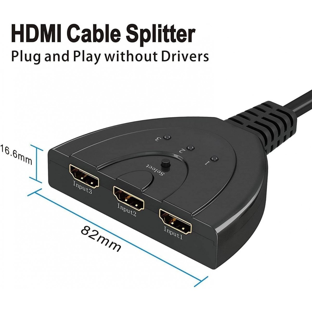 Hdmi Répartiteur switch commutateur avec cable 3 entrees 1 sortie 2K