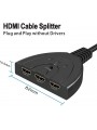 Hdmi Répartiteur switch commutateur avec cable 3 entrees 1 sortie 2K
