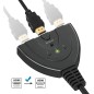 Hdmi Répartiteur switch commutateur avec cable 3 entrees 1 sortie 2K Hdmi Répartiteur switch commutateur avec cable 3 entrees 1 sortie 2K