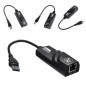 Adaptateur Ethernet USB 3.0 à RJ45 Lan Network USB Carte Gigabit 10/100 / 1000Mbps 3 ports USB3.0 pour Windows Adaptateur Ethernet USB 3.0 à RJ45 Lan Network USB Carte Gigabit 10/100 / 1000Mbps 3 ports USB3.0 pour Windows