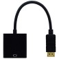 Adaptateur Câble 1080p DP DisplayPort Mâle vers HDMI Femelle Convertisseur