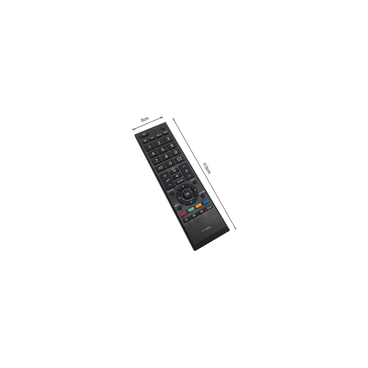 Télécommande de TV compatible TOSHIBA CT-90326