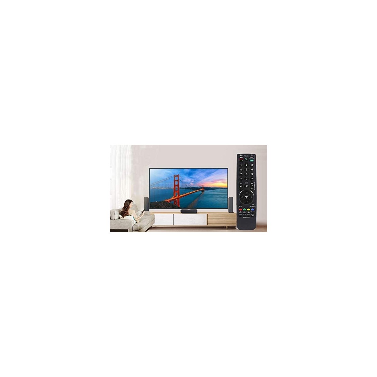 Télécommande de TV télé compatible LG AKB69680403