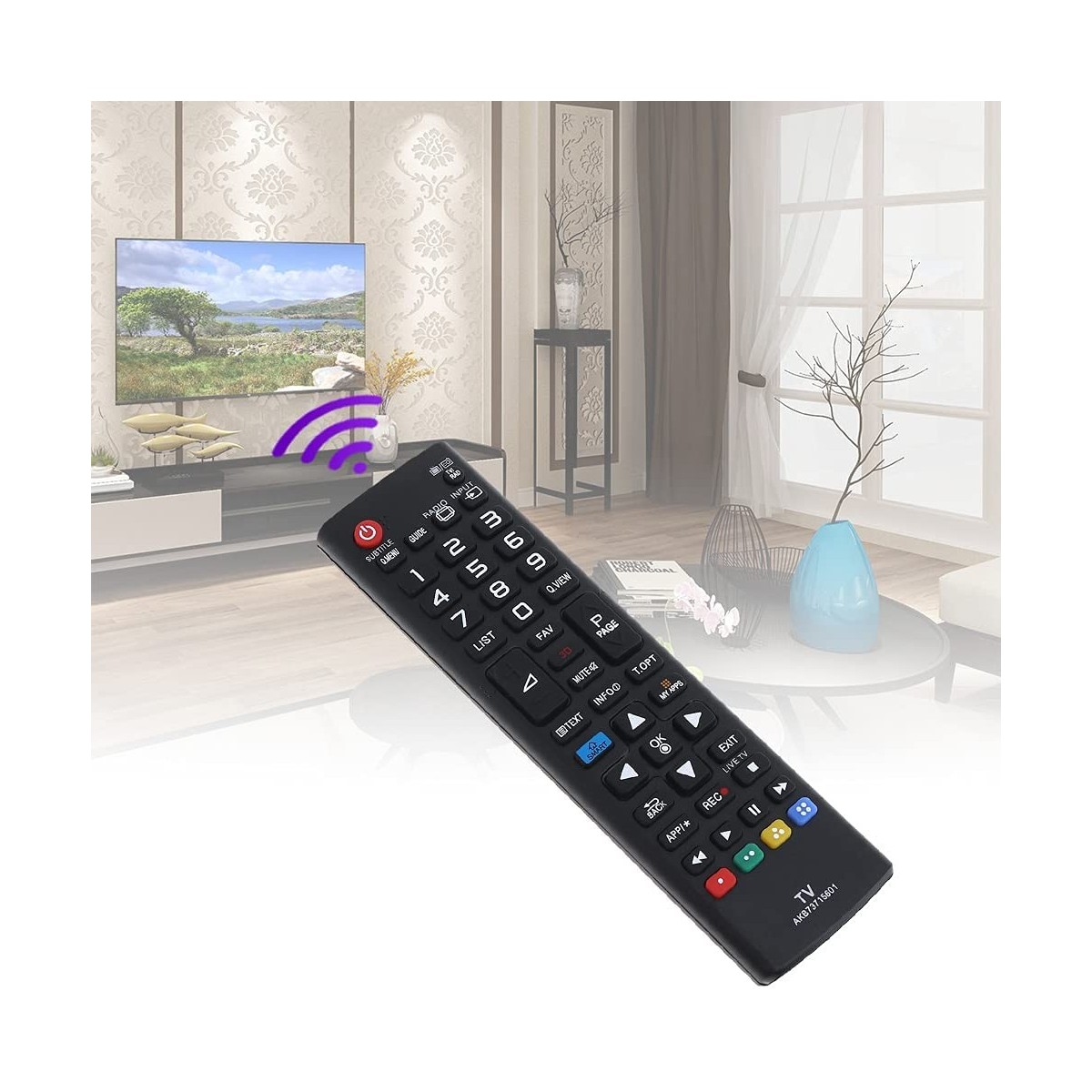 Télécommande compatible LG AKB73715601 pour Smart TV