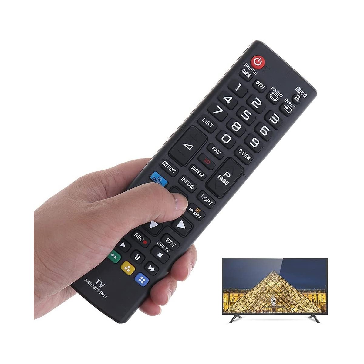 Télécommande compatible LG AKB73715601 pour Smart TV