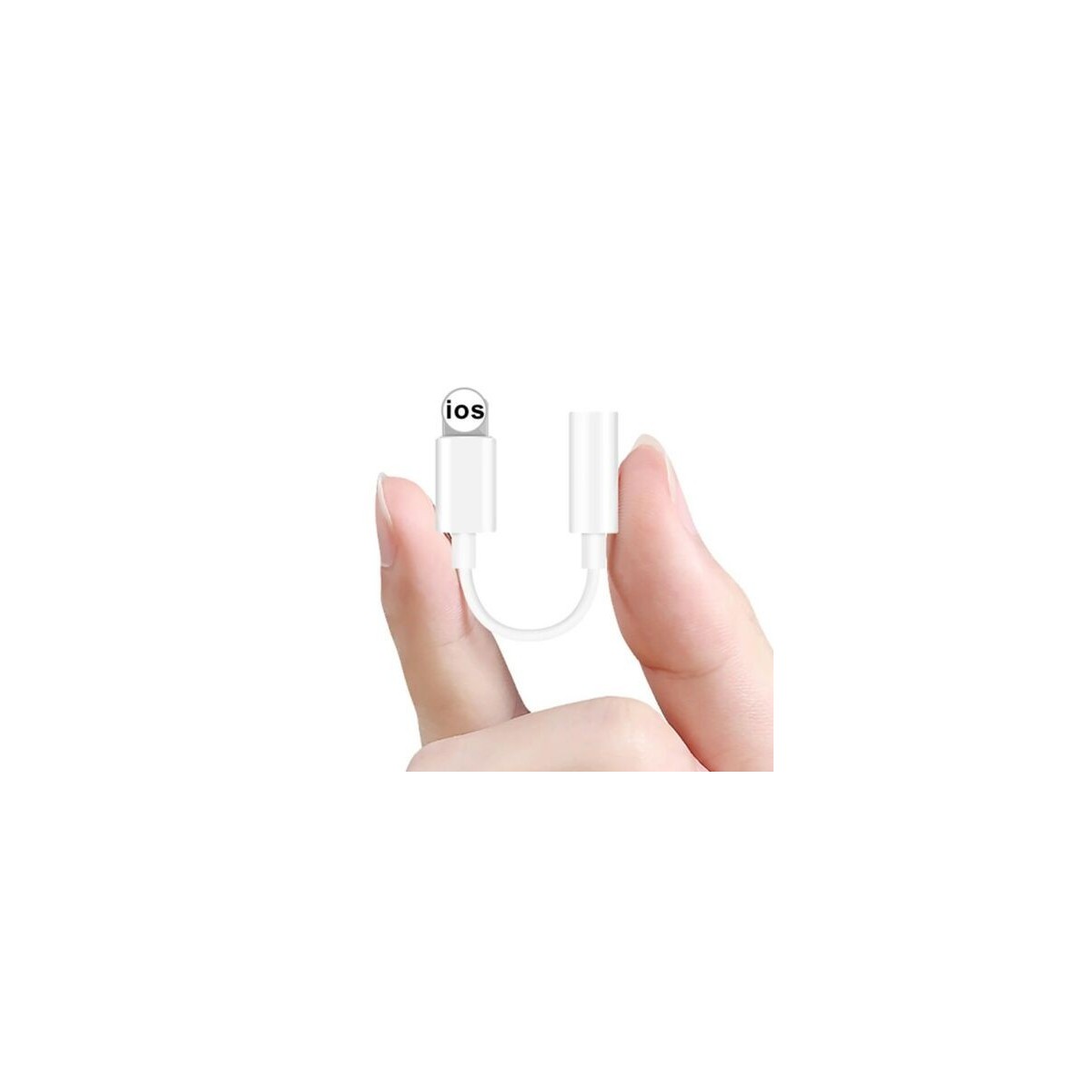 Adaptateur Jack 3,5mm Audio Écouteurs pour iPhone X XR Xs Xs Max 8 8+ 7+ Blanc