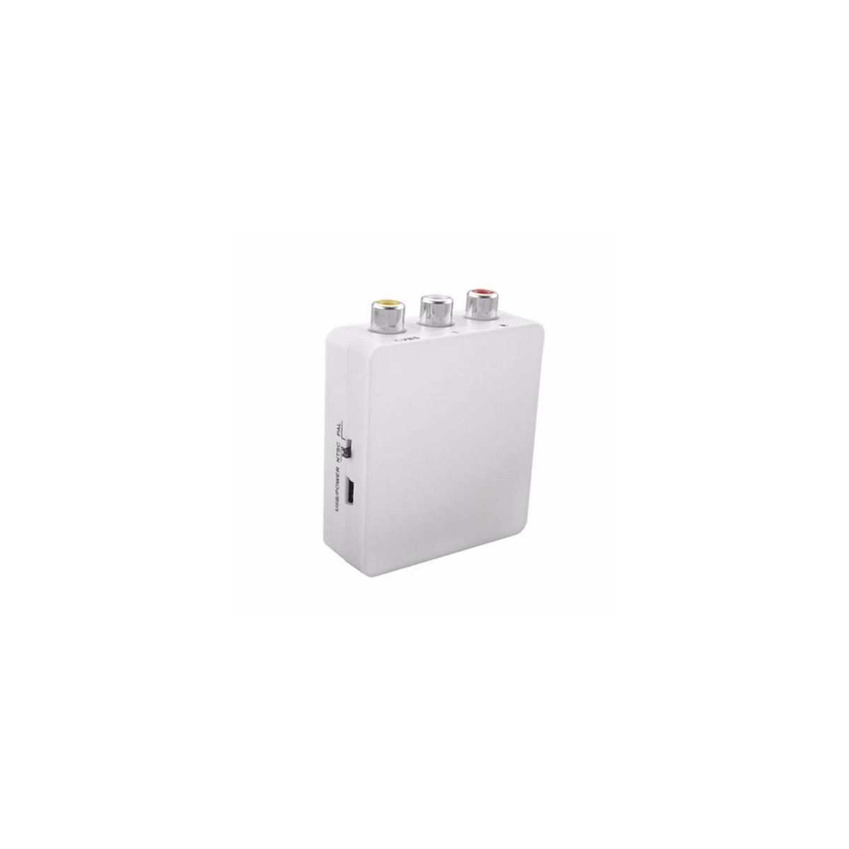 Adaptateur HDMI vers RCA vidéo audio adaptateur convertisseur HDMI2AV Blanc