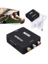 Adaptateur HDMI vers RCA Audio Video AV CVBS HD TV HDMI2AV Noir