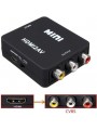 Adaptateur HDMI vers RCA Audio Video AV CVBS HD TV HDMI2AV Noir