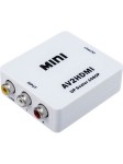 Adaptateur convertisseur RCA vers HDMI vidéo audio AV2HDMI Blanc