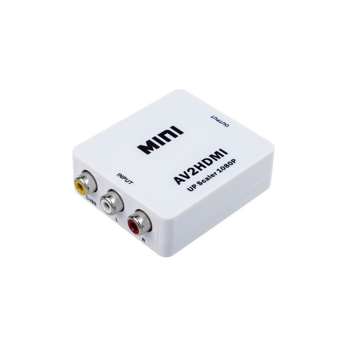 Adaptateur convertisseur RCA vers HDMI vidéo audio AV2HDMI Blanc