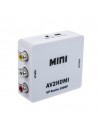 Adaptateur convertisseur RCA vers HDMI vidéo audio AV2HDMI Blanc