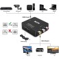 Adaptateur HDMI vers RCA Audio Video AV CVBS HD TV HDMI2AV Noir