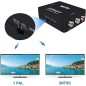 Adaptateur HDMI vers RCA Audio Video AV CVBS HD TV HDMI2AV Noir