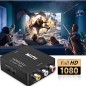 Adaptateur HDMI vers RCA Audio Video AV CVBS HD TV HDMI2AV Noir