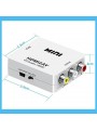 Adaptateur HDMI vers RCA vidéo audio adaptateur convertisseur HDMI2AV Blanc