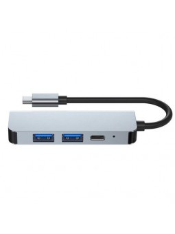 Hub USB C,Adaptateur USB C 4 en 1,Multiport Adapter HDMI,USB3.0 et USB2.0+PD Charge,pour MacBook Pro, iPad Pro, Pixelbook etc.