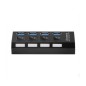 Hub Multiprise USB 3.0 avec 4 ports avec indicateur LED et interrupteurs individuels pour economiser l'énergie Hub Multiprise USB 3.0 avec 4 ports avec indicateur LED et interrupteurs individuels pour economiser l'énergie