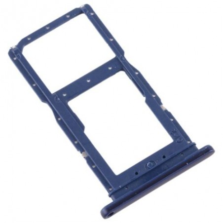 TIROIR SUPPORT CARTE DOUBLE SIM MICROSD DU HUAWEI P SMART Z BLEU