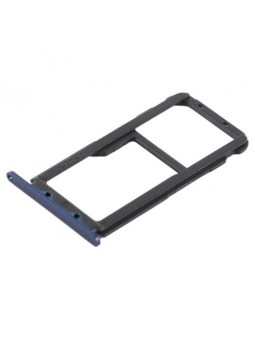 TIROIR SUPPORT CARTE DOUBLE SIM MICROSD DU HUAWEI MATE 20 LITE BLEU