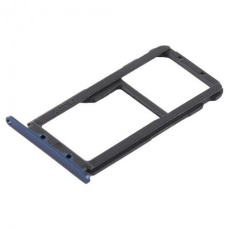 TIROIR SUPPORT CARTE DOUBLE SIM MICROSD DU HUAWEI MATE 20 LITE BLEU