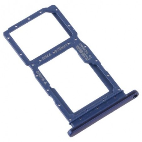 TIROIR SUPPORT CARTE DOUBLE SIM MICROSD DU HUAWEI HONOR 9X BLEU