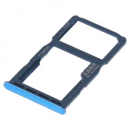 TIROIR SUPPORT CARTE DOUBLE SIM MICROSD DU HUAWEI P30 LITE BLEU