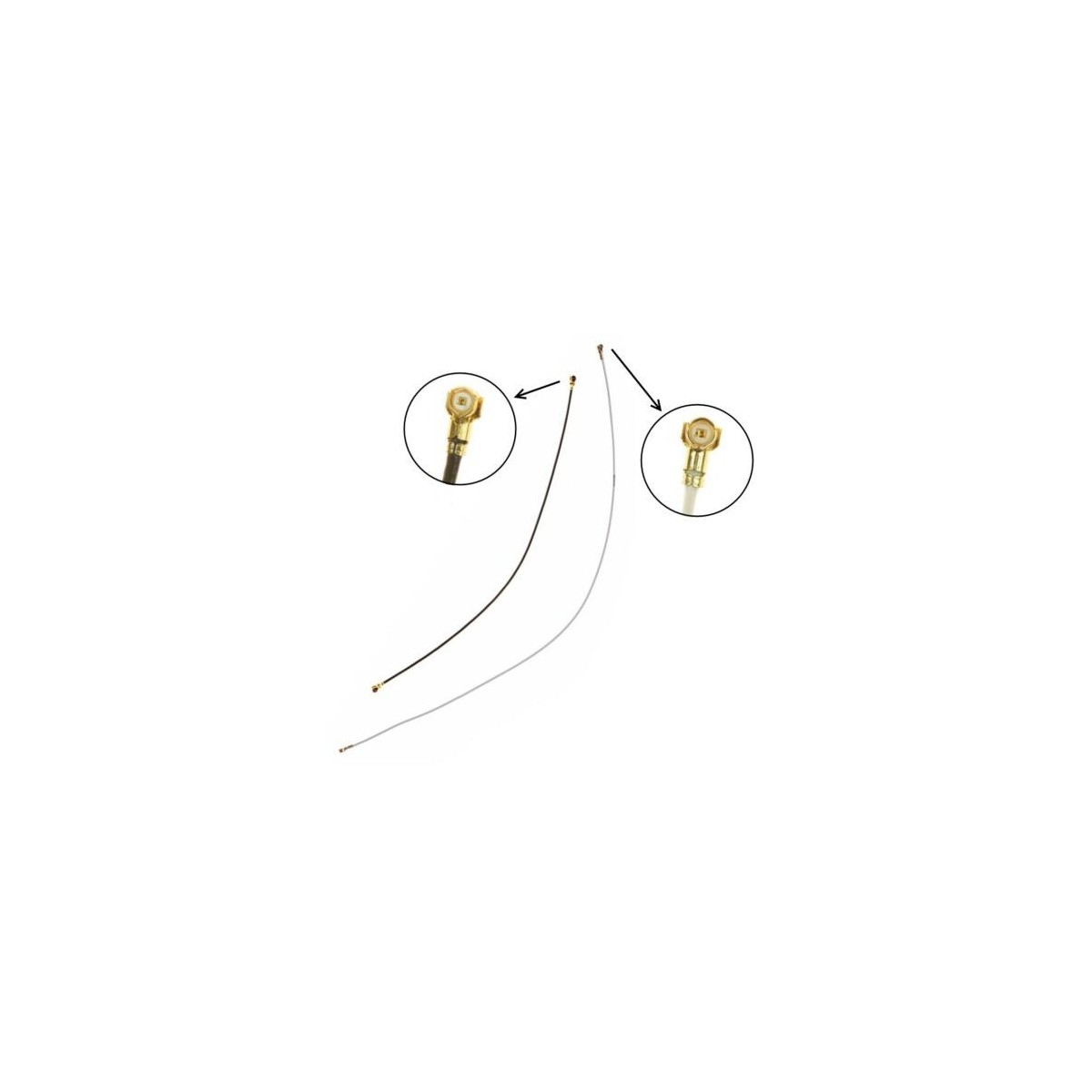 SET DES 2 CABLES NOIR BLANC ANTENNES COAXIAUX WIFI RÉSEAU GSM DU HUAWEI P30 PRO SET DES 2 CABLES NOIR BLANC ANTENNES COAXIAUX WIFI RÉSEAU GSM DU HUAWEI P30 PRO