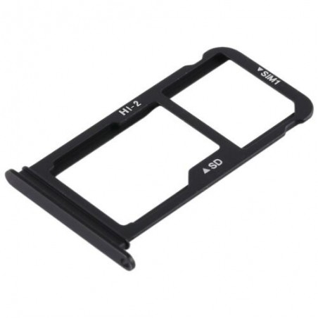 TIROIR SUPPORT CARTE DOUBLE SIM MICROSD DU HUAWEI MATE 10 NOIR