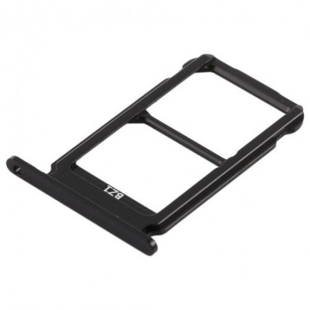 TIROIR SUPPORT CARTE DOUBLE SIM MICROSD DU HUAWEI HONOR 10 NOIR