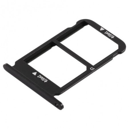 TIROIR SUPPORT CARTE DOUBLE SIM MICROSD DU HUAWEI HONOR 10 NOIR