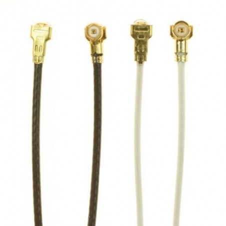 SET DES 2 CABLES NOIR ET BLANC ANTENNES COAXIAUX WIFI RÉSEAU GSM DU HUAWEI P30