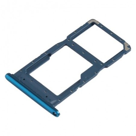 TIROIR SUPPORT CARTE DOUBLE SIM MICROSD DU HUAWEI P SMART 2019 BLEU