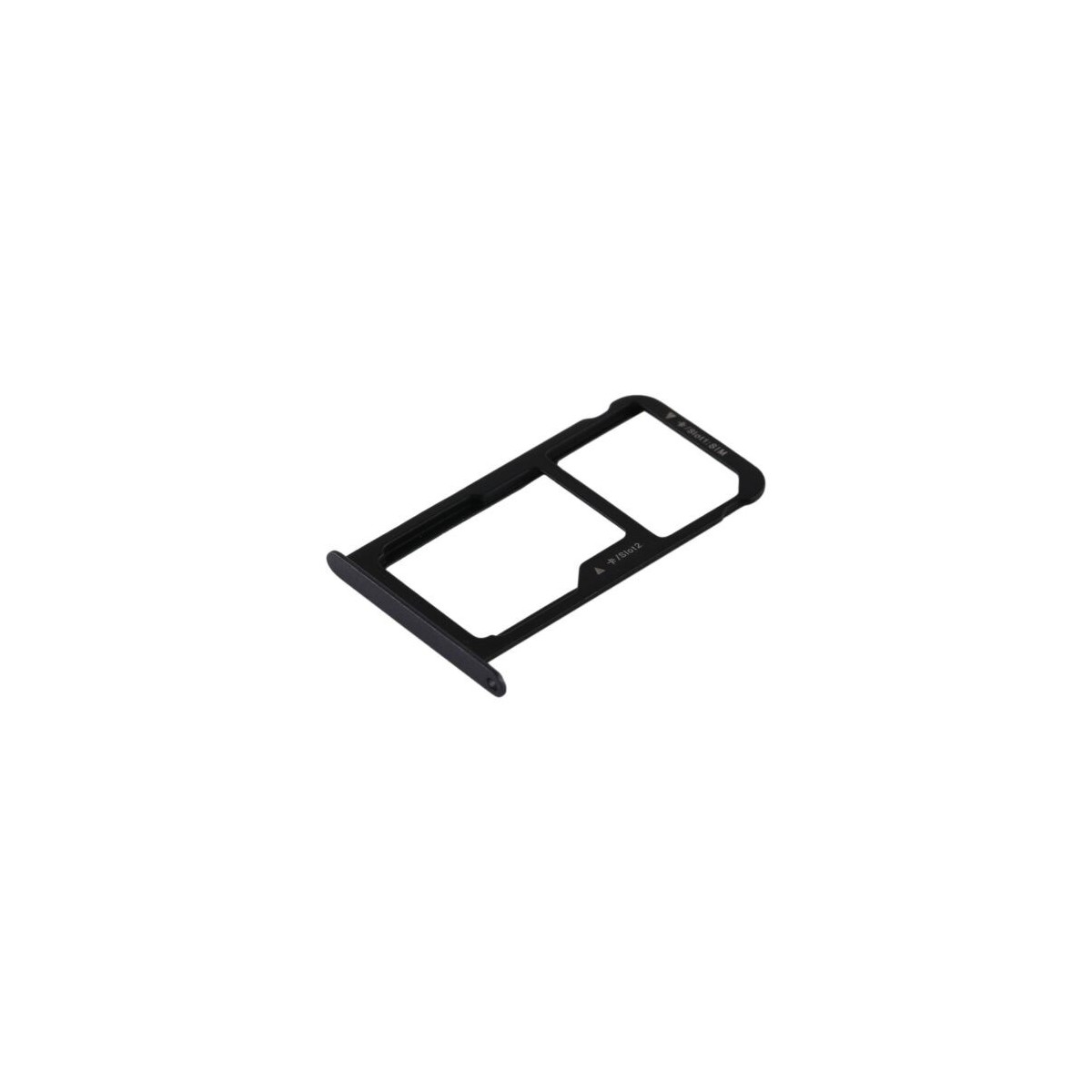 TIROIR SUPPORT CARTE DOUBLE SIM MICROSD DU HUAWEI P9 LITE NOIR TIROIR SUPPORT CARTE DOUBLE SIM MICROSD DU HUAWEI P9 LITE NOIR