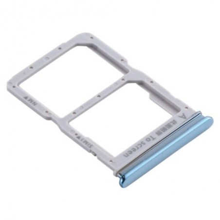 TIROIR SUPPORT CARTE DOUBLE SIM MICROSD DU HUAWEI HONOR 20 LITE BLEU CLAIR
