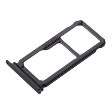 TIROIR SUPPORT CARTE DOUBLE SIM MICROSD DU HUAWEI P10 PLUS NOIR