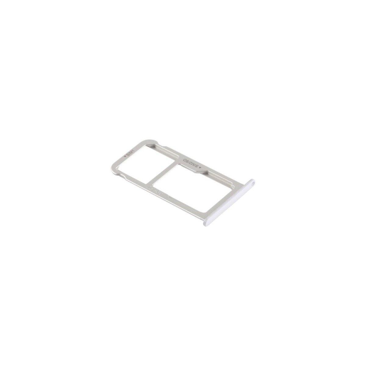 TIROIR SUPPORT CARTE DOUBLE SIM MICROSD DU HUAWEI P9 PLUS BLANC