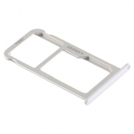 TIROIR SUPPORT CARTE DOUBLE SIM MICROSD DU HUAWEI P9 PLUS BLANC