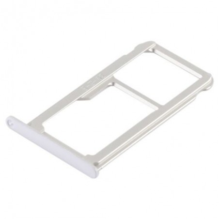 TIROIR SUPPORT CARTE DOUBLE SIM MICROSD DU HUAWEI P9 PLUS BLANC