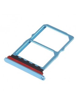 TIROIR SUPPORT CARTE DOUBLE SIM MICROSD DU HUAWEI P30 BLEU