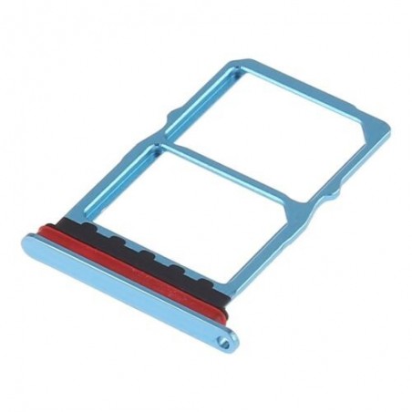 TIROIR SUPPORT CARTE DOUBLE SIM MICROSD DU HUAWEI P30 BLEU