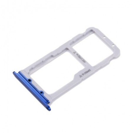 TIROIR SUPPORT CARTE DOUBLE SIM MICROSD DU HUAWEI HONOR 9 BLEU