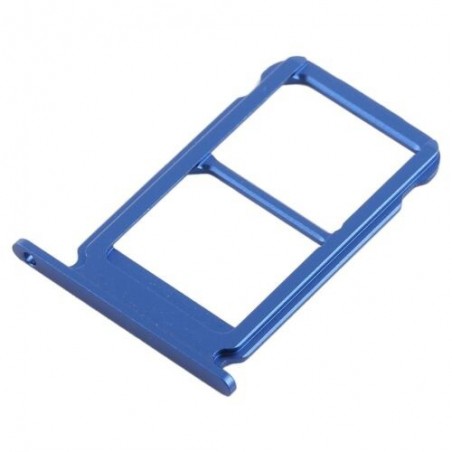 TIROIR SUPPORT CARTE DOUBLE SIM MICROSD DU HUAWEI HONOR 10 BLEU