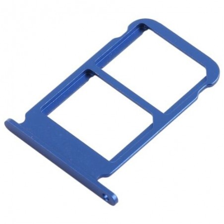 TIROIR SUPPORT CARTE DOUBLE SIM MICROSD DU HUAWEI HONOR 10 BLEU