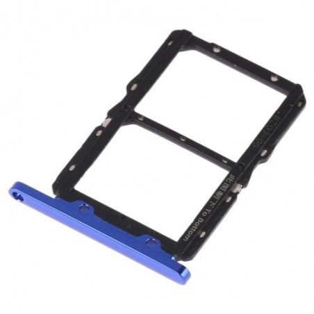 TIROIR SUPPORT CARTE DOUBLE SIM MICROSD DU HUAWEI HONOR 20 BLEU